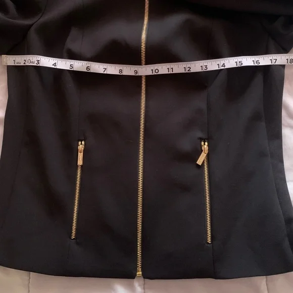 Calvin Klein Black and Gold Blazer with Modern Design - Picture 7 of 15